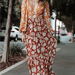 Petal and pup cutout dress. Size L maxi dress